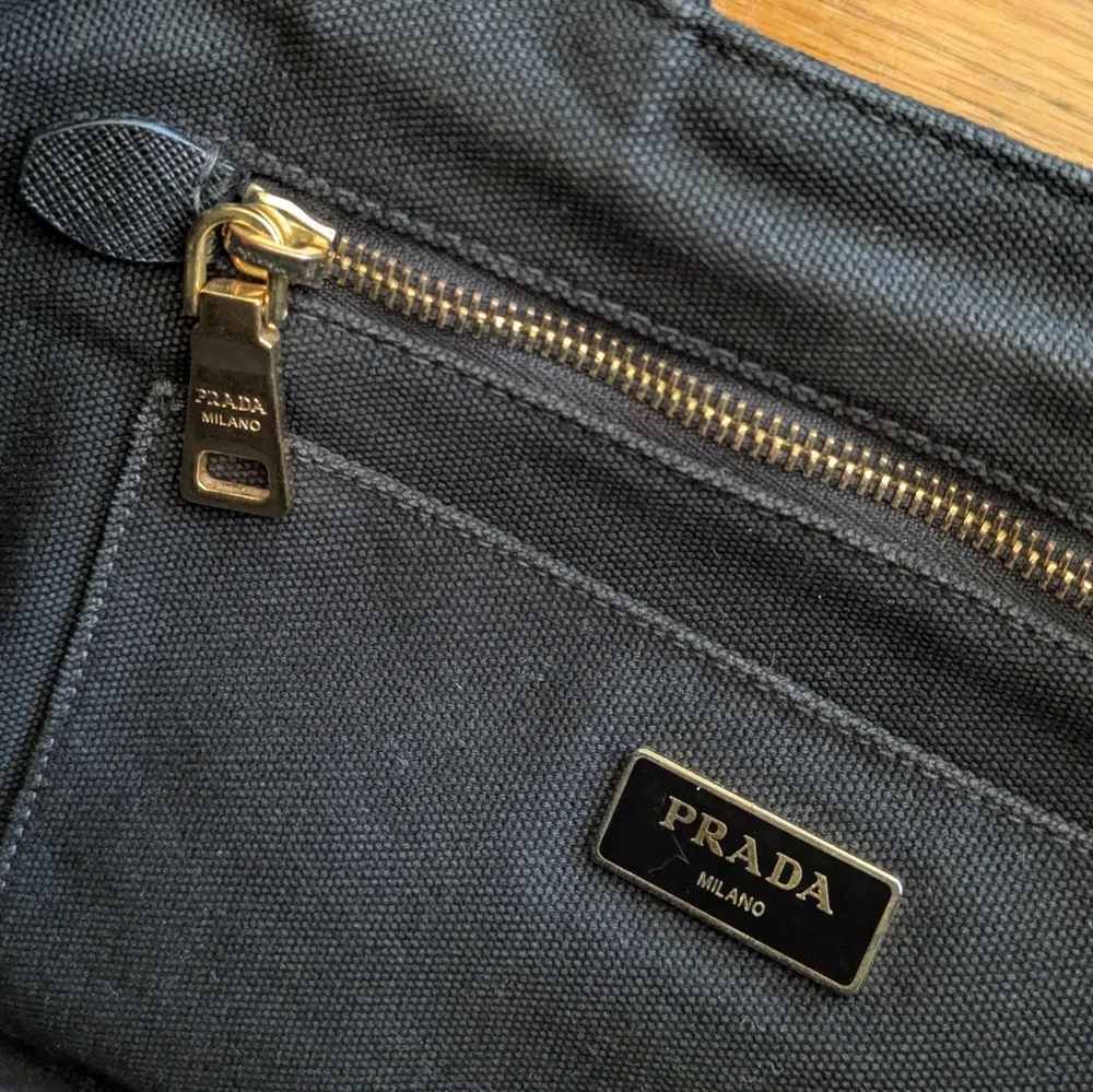 Black Prada Canapa Studded & Rhinestone Bag - Picture 8 of 17